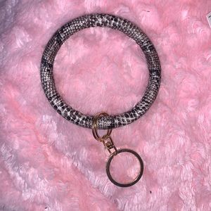 snake print key chain
